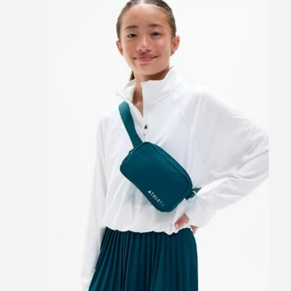 NWT Athleta Girl Always Belt Bag Coastal Teal - Picture 2 of 14